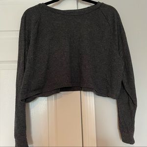 Gray Long sleeve Crop from Forever 21